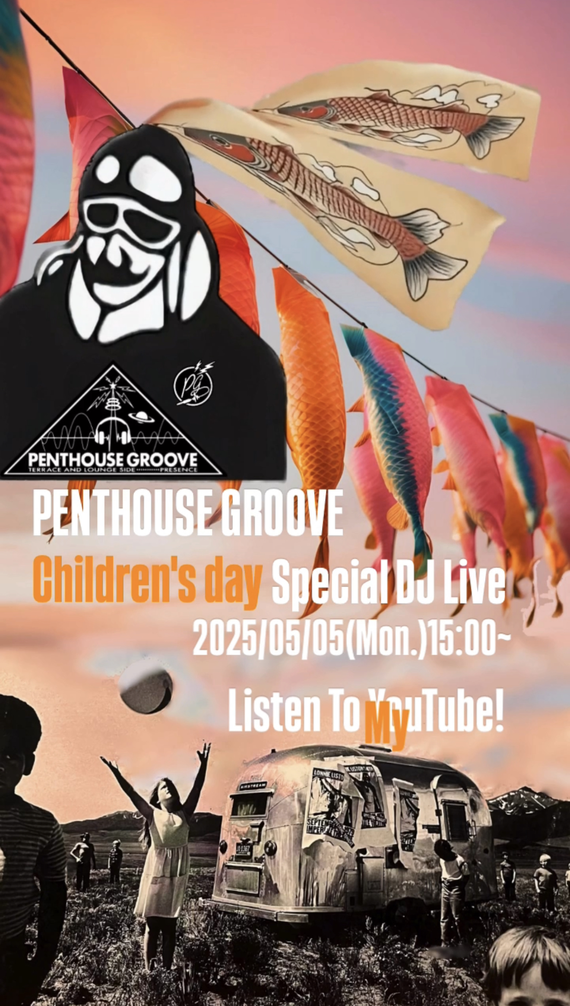 PENTHOUSE GROOVE Children's Day DJ Live Flyer - Click to view Instagram Reel